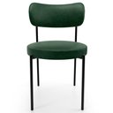 Ver imagem 5 de Kit 02 Cadeiras Estofadas para Sala de Jantar Louise L02 Couríssimo Verde - Lyam Decor