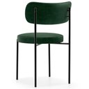 Ver mais imagens de Kit 02 Cadeiras Estofadas para Sala de Jantar Louise L02 Couríssimo Verde - Lyam Decor