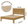 Cama de Casal 100%mdf Monaco - Fenix - 3
