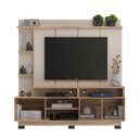 Ver imagem 5 de Estante para TV e Home Theater até 65 Polegadas 178,6CMX183CM 2 Portas Ripadas Bege