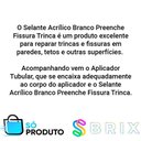 Ver imagem 3 de Selante Acrílico Preenche Fissura Trinca Marrom C/ Aplicador