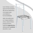 Ver imagem 7 de Conjunto Sala de Jantar Mesa Retangular 100x60cm Tampo Granito Topázio 4 Cadeiras Paraty Branco/Paraopeba