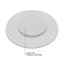 Ver imagem 4 de Prato Giratório Sobrepor Servir Mesa de Jantar Branco 80 Cm