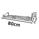 Ver imagem 3 de Floreira Vertical de Parede para 3 Vasos 80x20:preto