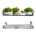 Ver imagem 2 de Floreira Vertical de Parede para 3 Vasos 80x20:preto