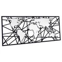 Ver imagem 4 de Quadro Decorativo Mapa-mundi Abstrato 100x50cm