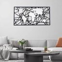 Ver imagem 1 de Quadro Decorativo Mapa-mundi Abstrato 100x50cm