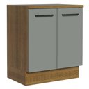 Ver imagem 1 de Balcão de Cozinha Agata 70cm 2 Portas Rustic Cinza