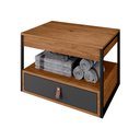 Ver imagem 6 de Gabinete para Banheiro Harley com 1 Gaveta e Cuba Dalla Preto/canela/preto