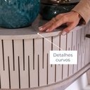 Ver mais imagens de Aparador para Sala de Estar 2 portas Flexíveis em MDF Curvo 1 Gaveta Estoril