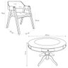 Conjunto Mesa de Jogos Carteado Bellagio Tampo Reversível e 6 Cadeiras Madeira Poker Pu Caramelo/pre - 6
