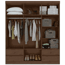 Ver imagem 3 de Guarda-Roupas Zeus 6 portas S/esp E S/pes Pvc Imbuia Clean Móveis Lopas