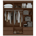 Ver imagem 3 de Guarda-Roupas Zeus 6 portas S/esp E S/pes Pvc Imbuia Clean Móveis Lopas