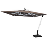 Ombrelone Std Lateral Plus 3.0x3.0 Alumínio 52.0.022 + Inox Cor: Marrom - 1