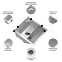 Ver imagem 4 de Tanque de Lavar Roupa 32L Inox Mini com Suporte Lavanderia G01 - Mpozenato