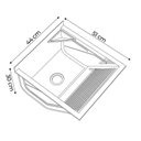Ver imagem 5 de Tanque de Lavar Roupa 32L Inox Mini com Suporte Lavanderia G01 - Mpozenato