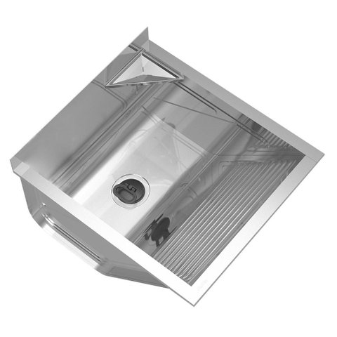 Tanque de Lavar Roupa 32L Inox Mini com Suporte Lavanderia G01 - Mpozenato