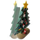 Ver imagem 1 de Arvore Natal Natalino Madeira Papai Noel Boneco de Neve Decoraçao Sala Mesa Estante Ornamentaçao Adv