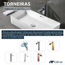 Ver imagem 6 de Cuba Banheiro Lavabo Em Louça Branca Sobrepor Retangular Tubrax