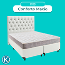 Ver imagem 4 de Conjunto Cama Box Branco Casal + Colchão D23 D23 Inducol + Cabeceira