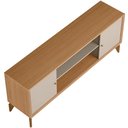 Ver mais imagens de Rack para Sala de Estar TV 70 pol 2 Portas 160cm Pilar L05 Jequitibá Off White Fosco - Lyam Decor