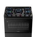 Ver imagem 5 de Fogão Esmaltec Ideal Master Glass 5 Bocas 84l Bivolt Preto Mesa de Vidro Tripla Chama