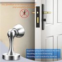 Ver imagem 5 de Forte Ímã Pára Porta Magnética Não-Perfurador Porta Titular Escondido Doorstop Móveis Porta Ferragem