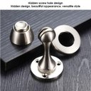 Ver imagem 7 de Forte Ímã Pára Porta Magnética Não-Perfurador Porta Titular Escondido Doorstop Móveis Porta Ferragem