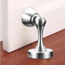 Ver imagem 2 de Forte Ímã Pára Porta Magnética Não-Perfurador Porta Titular Escondido Doorstop Móveis Porta Ferragem