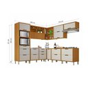 Ver imagem 2 de Cozinha Modulada 9 Peças Ângulo Torre Quente Freijó