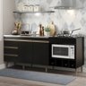 Balcão para Pia e Cooktop Forno e Adega 183x81 cm  MDP 2035 Menu Móveis - 2
