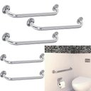 Ver imagem 1 de Alça Apoio Barra Segurança 60 cm Kit 5 Uni Ajuda Acessibilidade Criança Idoso Gestante Ralos e Torne