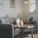 Ver imagem 6 de Kit Decoração 2 Vasos Elegante Luxo Mesa Sala Plantas Flor