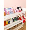 Revisteiro Estante Montessori Infantil para Livros Branco 70x70 Cm - 5