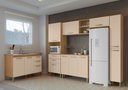 Ver imagem 1 de Kit Cozinha Antonella 3 Peças com Balcão sem Tampo Compacto e Funcional