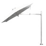 Ombrelone Lateral Branco - 2,40m de Diâmetro - em Alumínio - para Fixação no Piso - Persianet - 3
