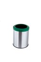 Ver imagem 1 de Lixeira Inox Aro Esmaltado 15 Litros Cozinha Banheiro Cesto - Verde