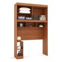 Ver imagem 2 de Guarda-Roupa Solteiro 2 Portas com Cabeceira Gênova Plus Off White/Freijó Wood/Off-White