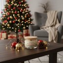 Ver mais imagens de Vela Aromática Decorativa Brilho de Natal com Pavio de Algodão e Cera de Coco 120GR Essência Premium