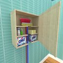 Ver imagem 1 de Prateleira Armario Suspenso Lavanderia Multiuso Estante Parede Nicho Amadeirado Cozinha