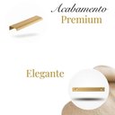 Ver imagem 2 de Kit 20 Puxador Port Gaveta Móveis Cozinh Drop Alumínio 200mm - Ouro