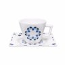 Kit Conjunto 2 Xícaras Cafézinho Babet Oxford® Porcelana Estampada 75ml - 1
