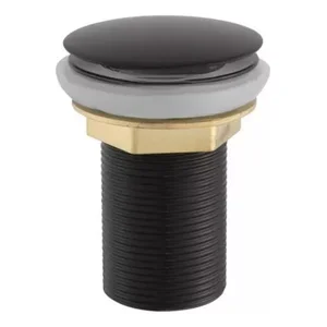 Válvula Click Inteligente Preto Fosco para Cuba Banheiro 1.1/4"