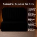 Ver imagem 3 de Conjunto de Cabeceira e Recamier Baú Elegante para Cama de Casal 140 Hera Linho