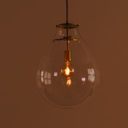 Pendente Caju Bronze Vidro Transparente 54cm 1e27 Bella - 4