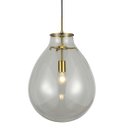 Ver imagem 1 de Pendente Caju Bronze Vidro Transparente 54cm 1e27 Bella