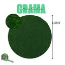 Ver imagem 5 de Tapete Decorativo de Grama Sintética - 150x150cm, 11mm