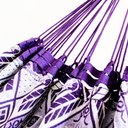 Ver imagem 2 de Rede de Dormir Casal Indiana Lilás com Branco