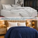 Ver imagem 4 de Kit Quarto Elegante King Size Lilly Grosso Luxuoso Pluma:Azul