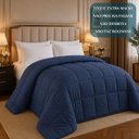 Ver imagem 5 de Kit Quarto Elegante King Size Lilly Grosso Luxuoso Pluma:Azul